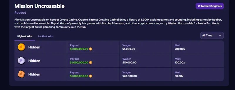 Esplora la Missione Incrociabile su Roobet: un Gioco da Provare Sul Casino